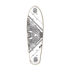 Punked Micro Cruiser  Deck - Bandana White - Longboards USA