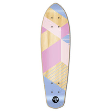 Punked Micro Cruiser Deck- Geometric Series - Purple - Longboards USA