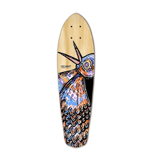Punked Micro Cruiser  Deck - The Bird Natural - Longboards USA