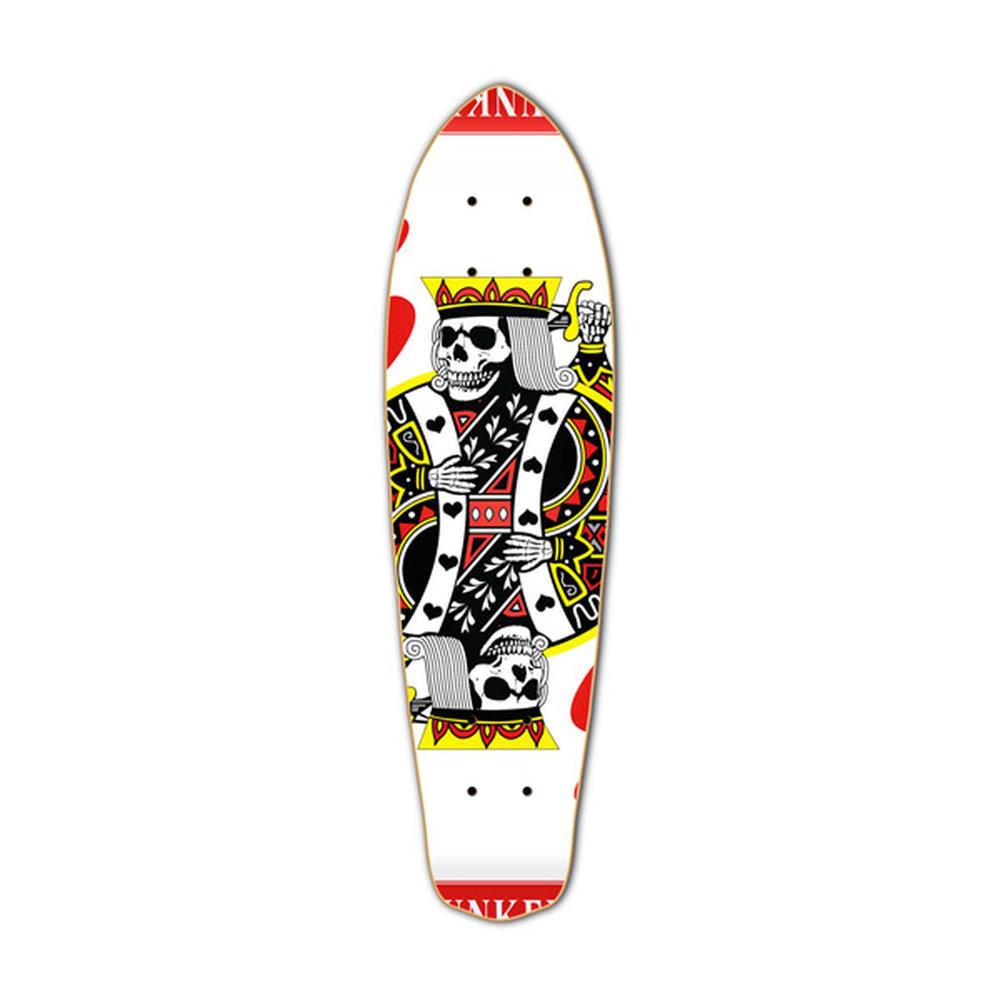 Punked Micro Cruiser King of Hearts  Deck - Longboards USA