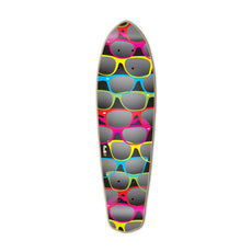 Punked Micro Cruiser Shades Black  Deck - Longboards USA