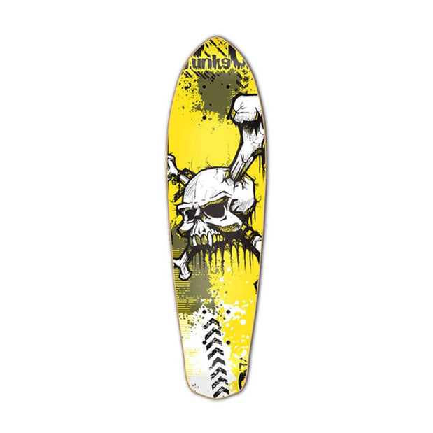 Punked Micro Cruiser YSkull  Deck - Longboards USA