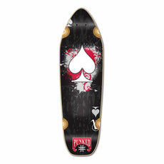 Punked Mini Cruiser Ace of Spades Deck - Black Ace - Longboards USA