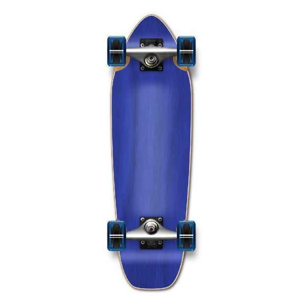 Punked Mini Cruiser Blank Complete - Stained Blue - Longboards USA
