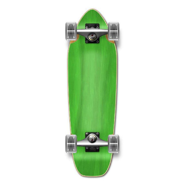 Punked Mini Cruiser Blank Complete - Stained Green - Longboards USA