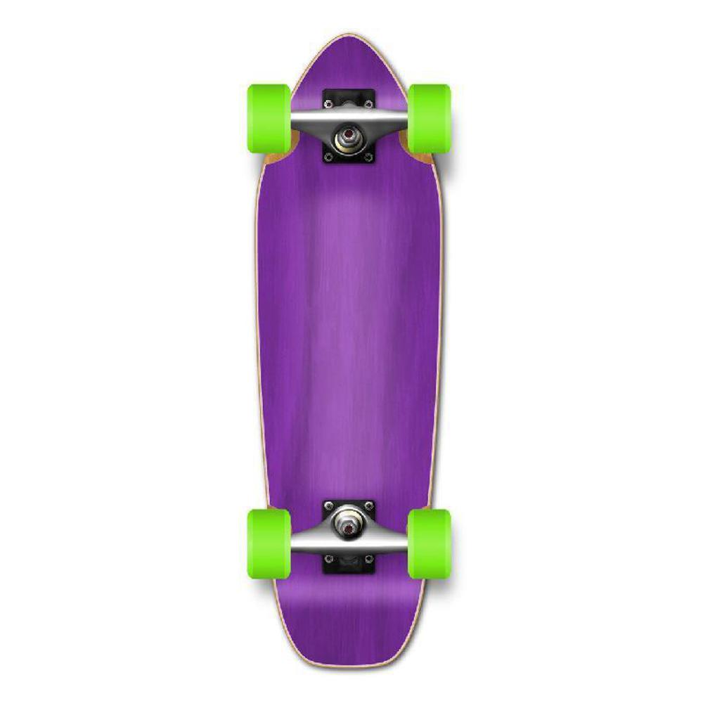 Punked Mini Cruiser Blank Complete - Stained Purple - Longboards USA