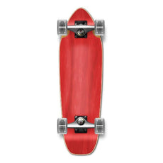 Punked Mini Cruiser Blank Complete - Stained Red - Longboards USA
