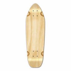 Punked Mini Cruiser Blank Deck - Natural - Longboards USA