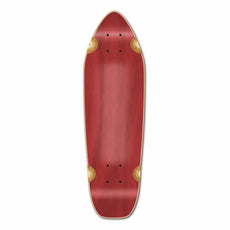 Punked Mini Cruiser Blank Deck - Stained Red - Longboards USA