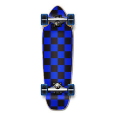 Punked Mini Cruiser Complete - Checker Blue - Longboards USA