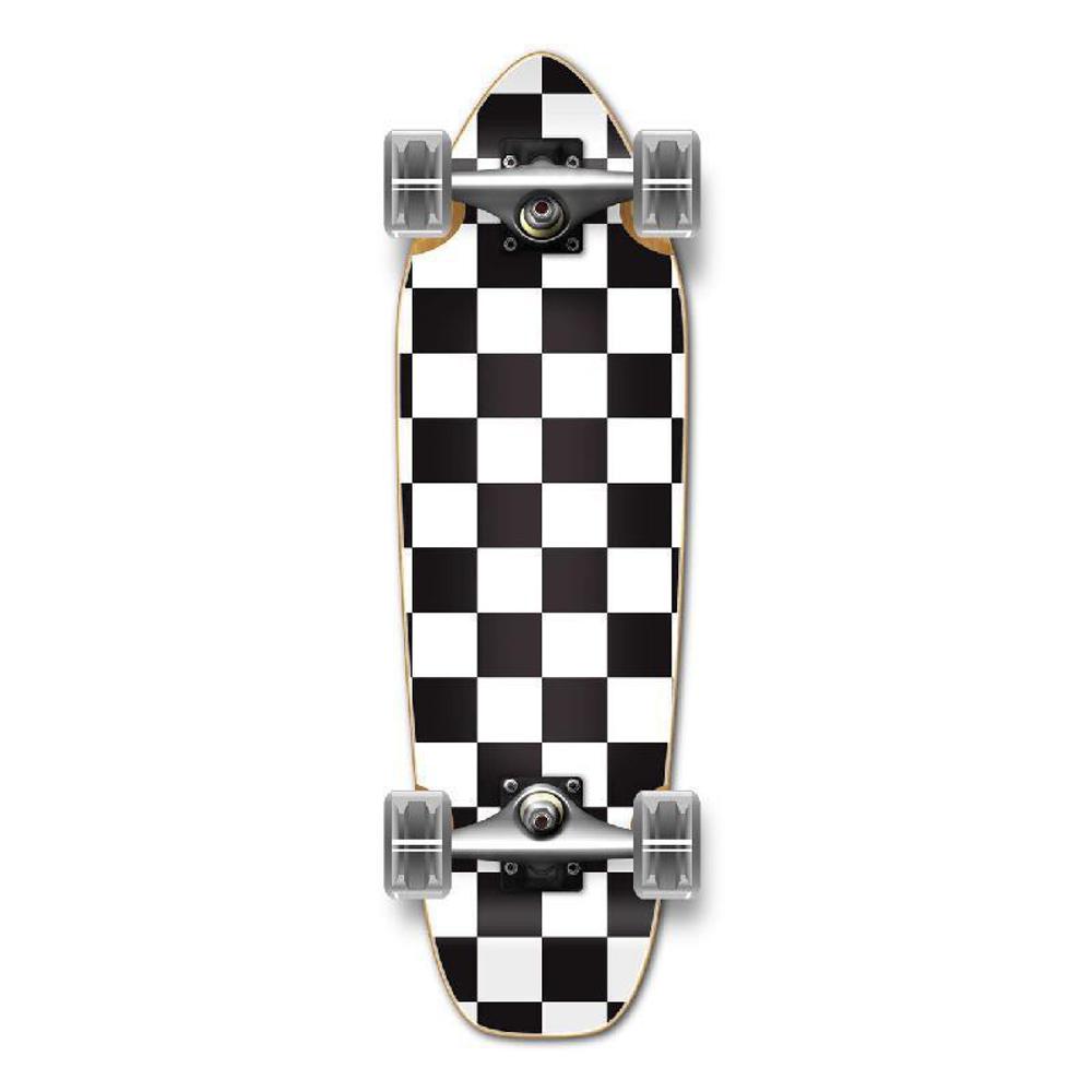 Skate Roues 72mm Skateboard Cruiser Elos Complet - Léger 1,8kg - Roues 72mm - Plateau érable - Fabriqué En Californie Mini Longboard Elos