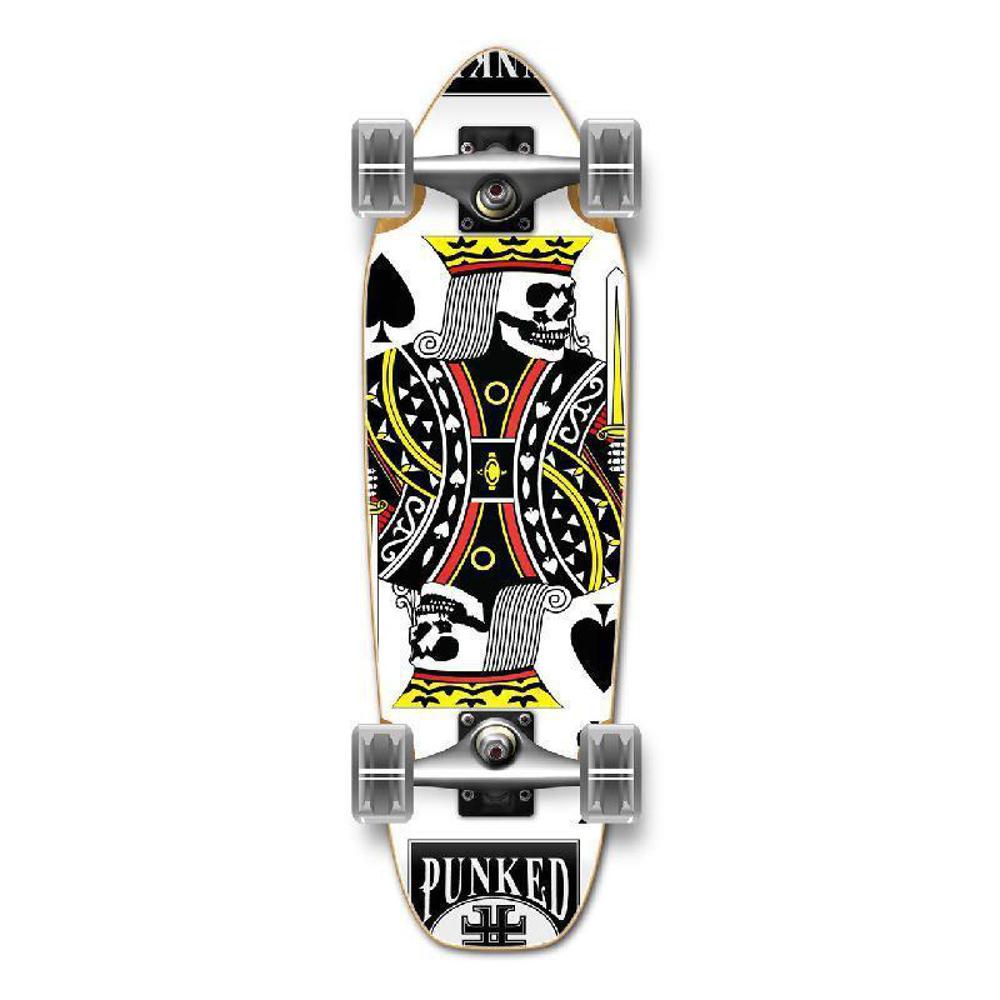 Punked Mini Cruiser Complete - King of Spades - Longboards USA