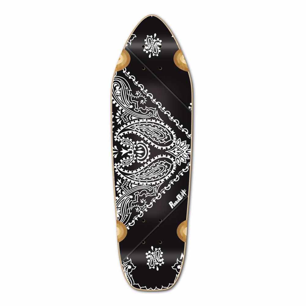 Punked Mini Cruiser Deck - Bandana Black - Longboards USA