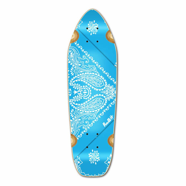 Punked Mini Cruiser Deck - Bandana SkyBlue - Longboards USA