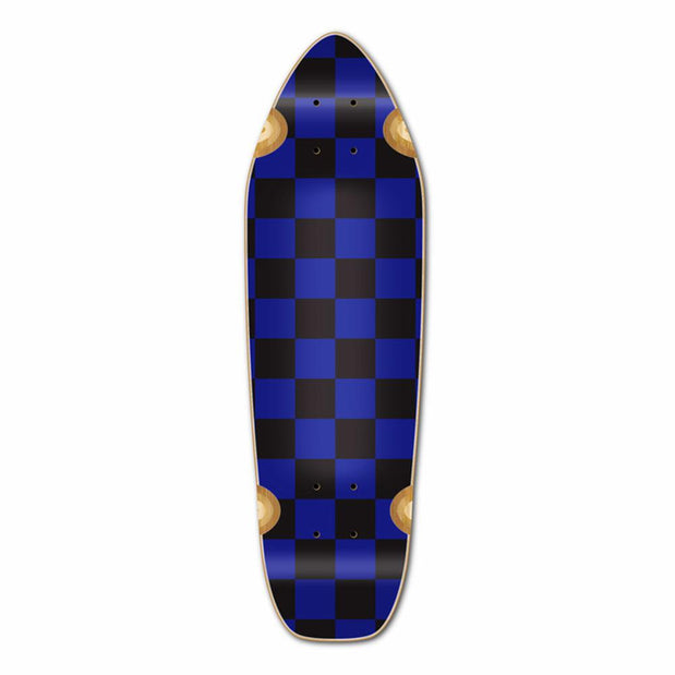 Punked Mini Cruiser Deck - Checker Blue - Longboards USA