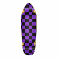 Punked Mini Cruiser Deck - Checker Purple - Longboards USA