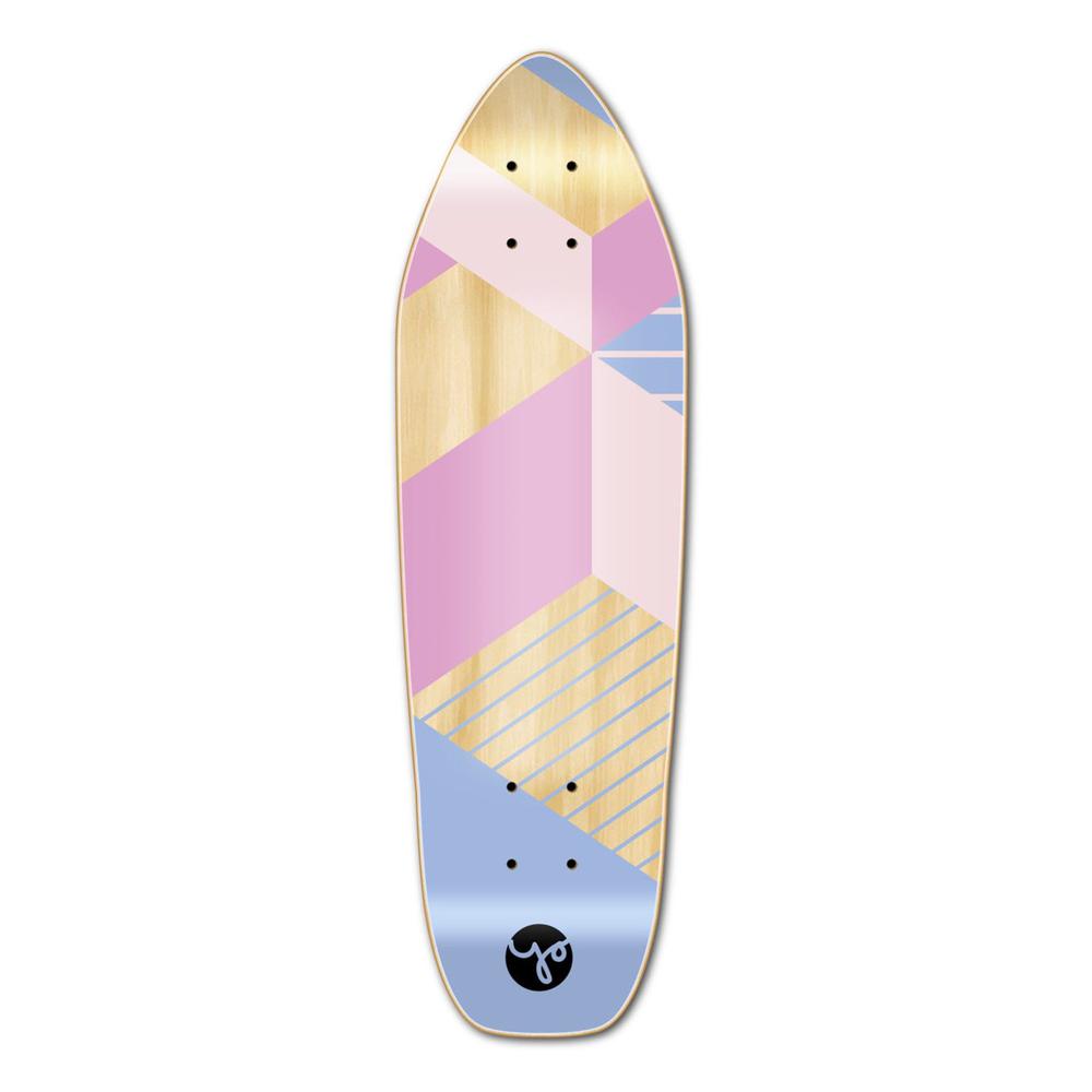 Punked Mini Cruiser Deck - Geometric Series - Purple - Longboards USA