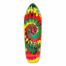 Punked Mini Cruiser Deck -TieDye Rasta - Longboards USA