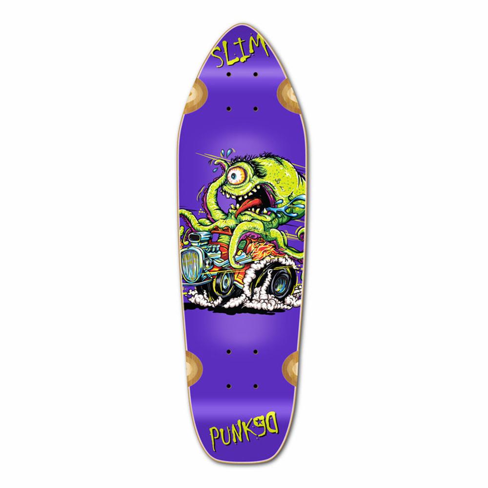 Punked Mini Cruiser Hot Rod Slim Deck – Longboards USA