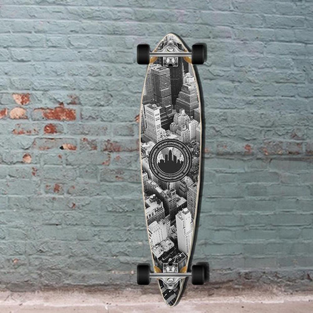 Punked New York Pintail 40" Longboard - Complete - Longboards USA