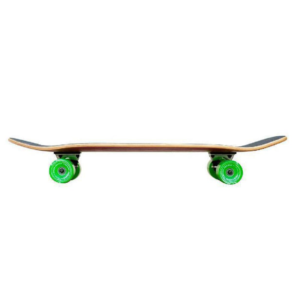 Punked Old School 33" Skateboard Longboard Complete - Palm City Rasta - Longboards USA