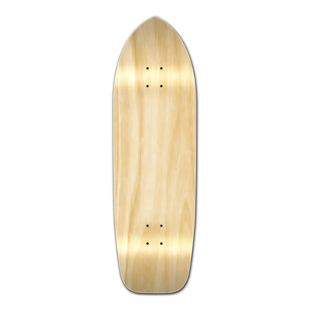 Punked Old School Blank Longboard Deck - Natural - Longboards USA