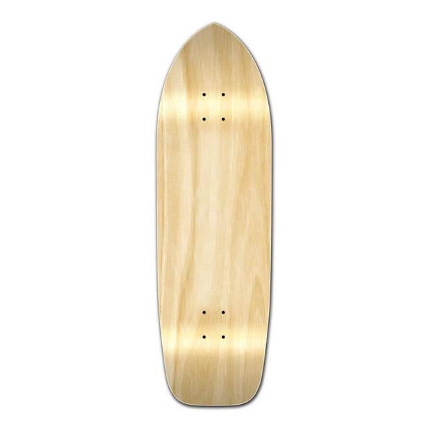 Punked Old School Blank Longboard Deck - Natural - Longboards USA