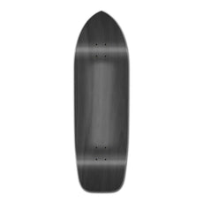 Punked Old School Blank Longboard Deck - Stained Black - Longboards USA