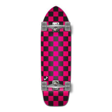 Punked Old School Longboard Complete - Checker Pink - Longboards USA