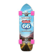 Punked Old School Longboard Complete -Route 66 Series - The Run - Longboards USA