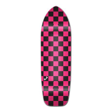 Punked Old School Longboard Deck - Checker Pink - Longboards USA