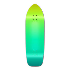 Punked Old School Longboard Deck - Gradient Green - Longboards USA