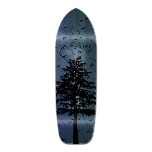 Punked Old School Longboard Deck - In the Pines Blue - Longboards USA