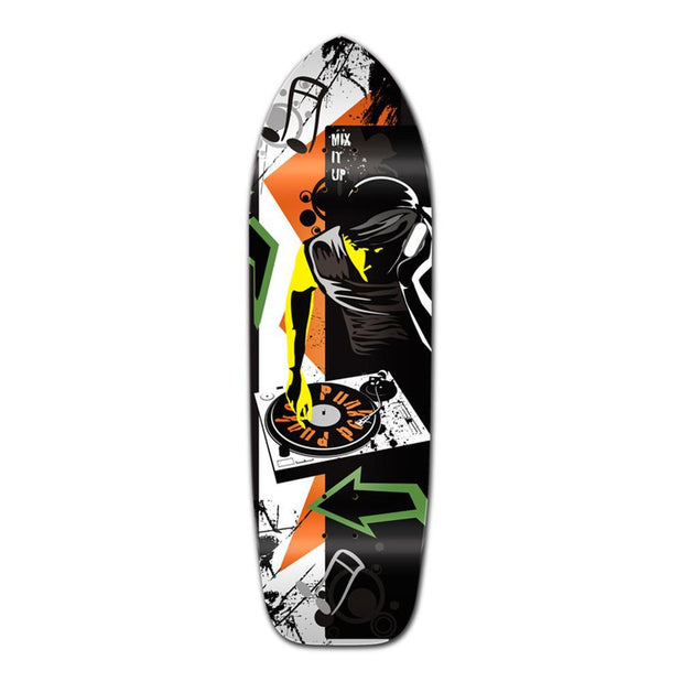 Punked Old School Longboard Deck - Mixitup DJ - Longboards USA