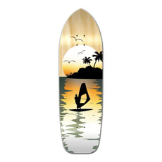 Punked Old School Longboard Deck - Natural Surfer - Longboards USA