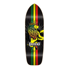 Punked Old School Longboard Deck - Rasta - Longboards USA