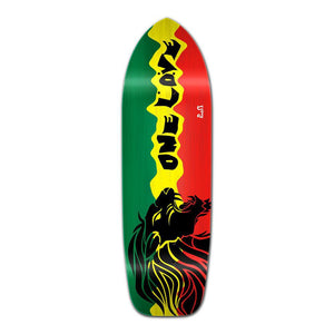 Punked Old School Longboard Deck - Rasta 2 - Longboards USA