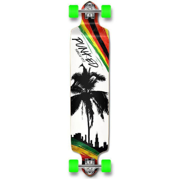 Punked Palm City Rasta Drop Down Longboard – Longboards USA