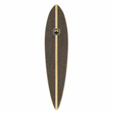 Punked Pintail Black Digital Wave Longboard Deck - Longboards USA