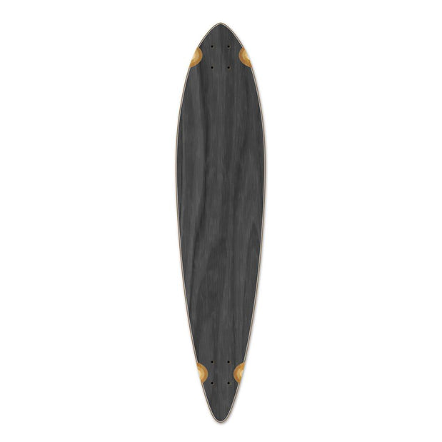Punked Pintail Blank Longboard Deck - Stained Black - Longboards USA