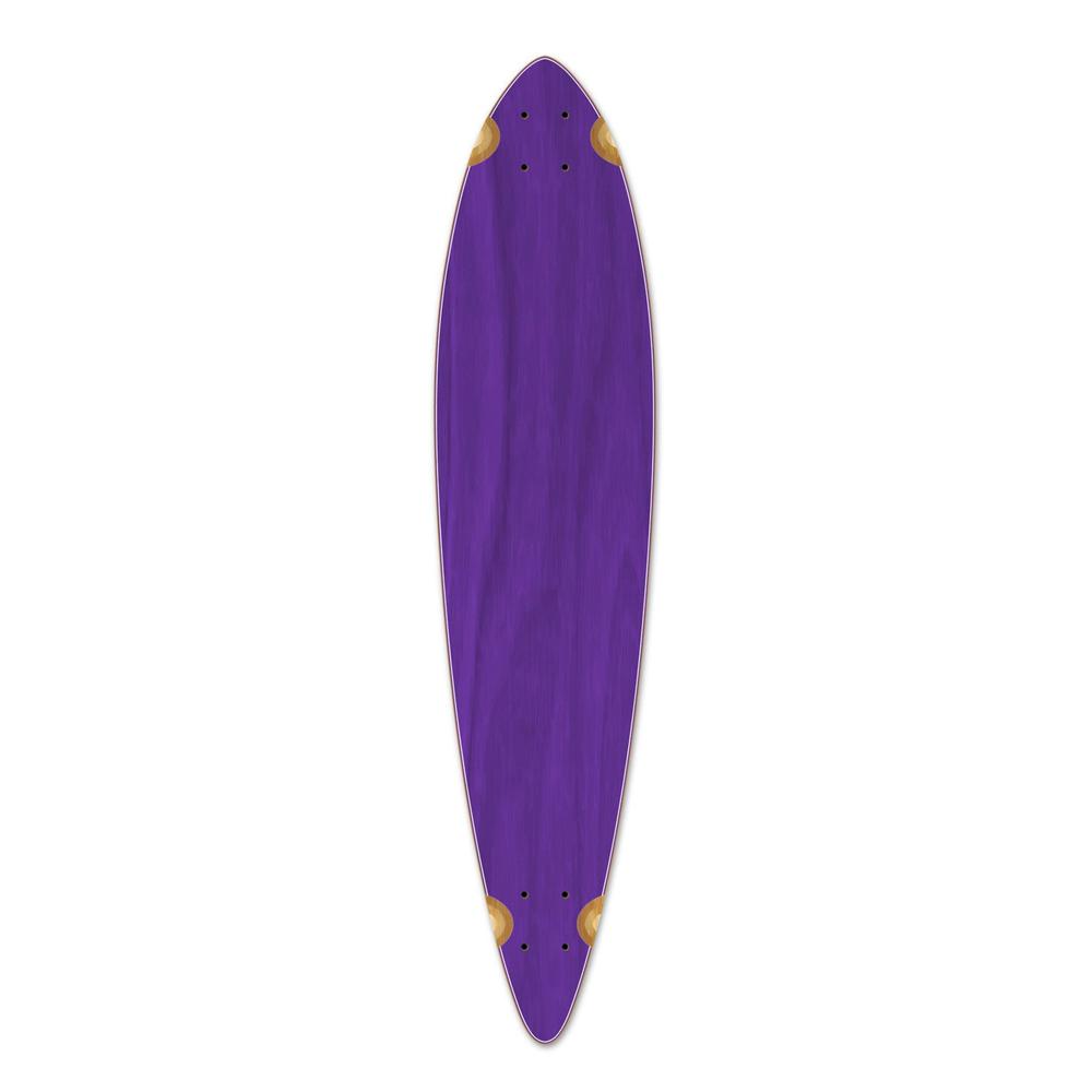 Punked Pintail Blank Longboard Deck - Stained Purple - Longboards USA