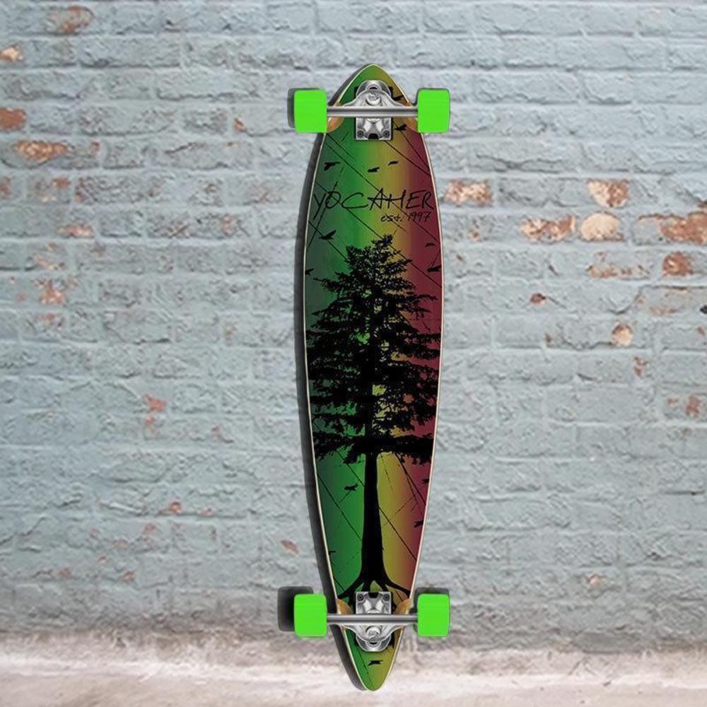 Punked Pintail In The Pines Rasta 40 inches Longboard - Longboards USA
