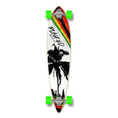 Punked Pintail Longboard Complete - Palm City Rasta - Longboards USA