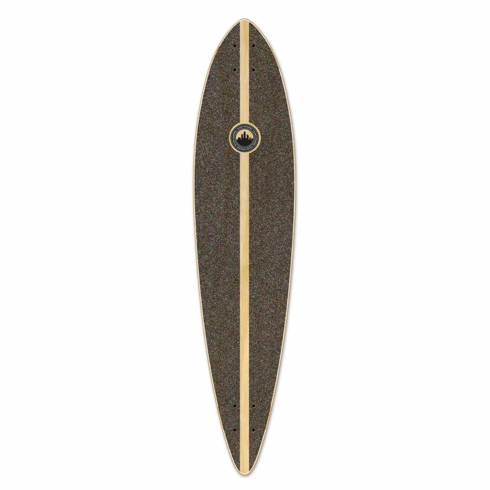 Punked Pintail Longboard Deck Geometric Series Green Longboards USA