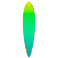 Punked Pintail Longboard Deck - Gradient Green - Longboards USA