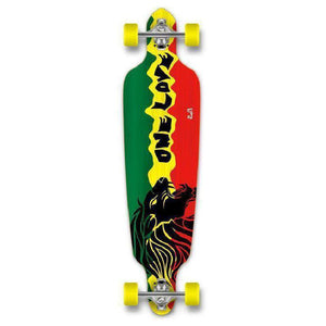 Punked Rasta One Love Drop Through 40" Longboard - Longboards USA