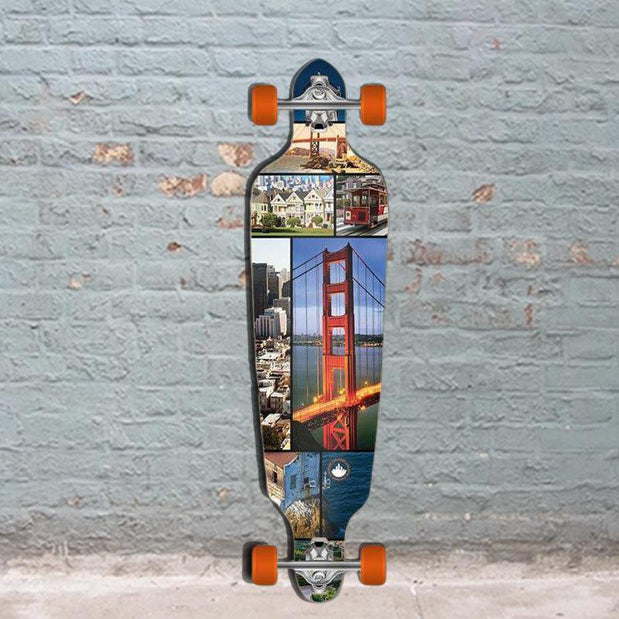 Punked San Francisco Drop Through 40" Longboard - Longboards USA