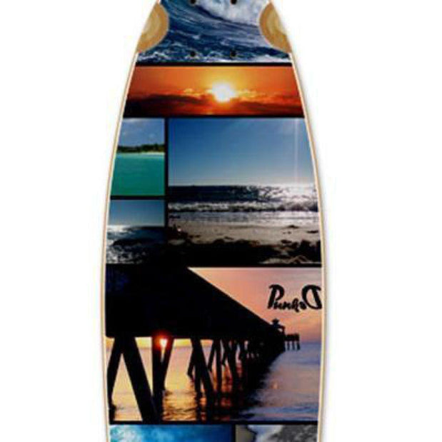 Punked Seaside Pintail Longboard 40 inch - Complete - Longboards USA