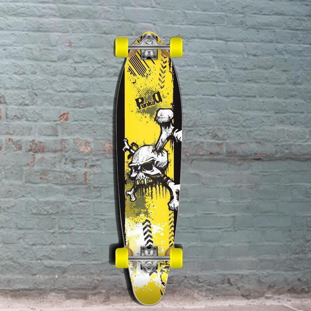 Punked Kicktail Skull Longboard 40 inch – Longboards USA Punked Kicktail Skull Longboard 40 inch – Longboards USA