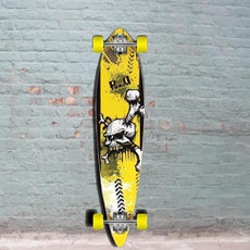 Punked Skull Pintail Longboard 40 inch - Complete - Longboards USA